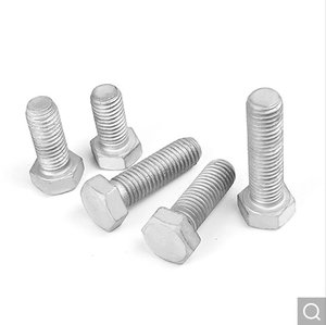 Vis à tête hexagonale galvanisées à chaud M8-M33 pour l'ingénierie électrique et les ponts - Product Image 1
