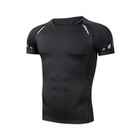 Ensemble de 5 pièces pour hommes : pantalon de compression, t-shirt, haut à manches courtes, veste, ensemble de sport pour la salle de sport