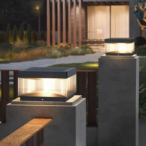 Lampes <span class=keywords><strong>de</strong></span> poteau <span class=keywords><strong>de</strong></span> jardin LED IP55 pour extérieur, étanches, en acier inoxydable et acrylique, pour piliers et portails extérieurs - Product Image 1