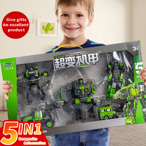 I bambini 5 in 1 di plastica fai da te <span class=keywords><strong>giocattolo</strong></span> ingegneria Bulldozer camion deformazione trasformare <span class=keywords><strong>Robot</strong></span> auto <span class=keywords><strong>giocattolo</strong></span> <span class=keywords><strong>giocattolo</strong></span> <span class=keywords><strong>giocattolo</strong></span> giocattoli educativi - Product Image 2