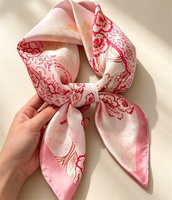 Foulard carré en satin imprimé léopard rétro automne 2026, imitation soie premium, châle décoratif, foulard de cou, foulard de sac – Vente en gros