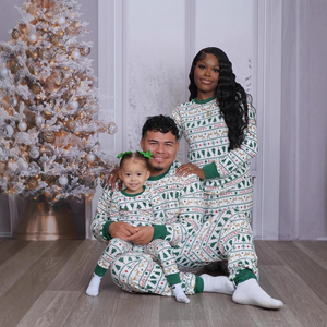 Conjunto <span class=keywords><strong>de</strong></span> <span class=keywords><strong>Pijamas</strong></span> Navideños Familiares al por Mayor, Ropa <span class=keywords><strong>de</strong></span> Dormir con Estampado Navideño para Mamá, Papá y Niños, Ropa <span class=keywords><strong>de</strong></span> Casa <span class=keywords><strong>de</strong></span> Manga Larga, Atuendo Navideño - Product Image 2