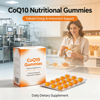 Coenzyme Q10 Gummies nutritionnels naturels sans sucre, compléments antioxydants quotidiens (2,5 g par gomme)