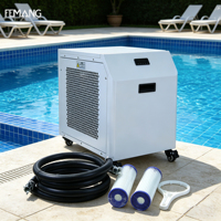 Enfriador de Baño de Hielo Inteligente con Control WiFi, R410A, 0.5HP, Automático, de Alta Productividad, con Bomba de Compresor y Motor, Modos de Calefacción y Refrigeración