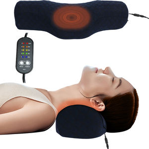 Oreiller chauffant en mousse à mémoire de forme, soutien cervical ergonomique, lavable, tricoté, oblong, avec protection en éponge compressée, rechargeable par USB - Product Image 3