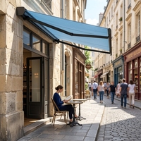 Tenda da Sole a Cassonetto Completo con Opzione Luce LED Integrata per Balcone, Patio e Villa