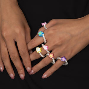 Anillos <span class=keywords><strong>de</strong></span> Perlas <span class=keywords><strong>de</strong></span> Imitación en Oferta, Anillos <span class=keywords><strong>de</strong></span> <span class=keywords><strong>Arcilla</strong></span> Polimérica con Forma <span class=keywords><strong>de</strong></span> Estrella, Animalitos, Mariquita, <span class=keywords><strong>Rana</strong></span>, <span class=keywords><strong>Anillo</strong></span> <span class=keywords><strong>de</strong></span> Acrílico para Mujeres y Niñas - Product Image 2