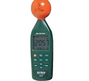 เครื่องวัดสนามแม่เหล็กไฟฟ้า Extech 480846 OEM RF EMF Meter 8GHz แบบสามแกน สำหรับทดสอบความแรงของสนามแม่เหล็กไฟฟ้าในสถานีฐาน ตรวจจับ Wi-Fi พร้อมแบตเตอรี่ในตัว - Product Image 1