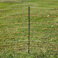 Filet électrique anti-collision en HDPE stabilisé aux UV pour le bétail, idéal pour les moutons, les chèvres et les grands animaux de ferme, hauteur personnalisable