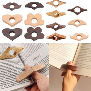 One Hand Reading Thumb <b>Bookmark</b> Book Page Holder Book Lovers Book Wooden Thumb Page Holder Reading Finger Ring Page Holder - Product Image 2