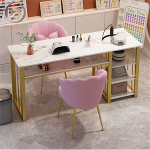 โต๊ะและเก้าอี้สำหรับร้านทำเล็บ<span class=keywords><strong>แบบ</strong></span>เดี่ยวและคู่ทันสมัยเรียบง่ายอินเทอร์เน็ต - Product Image 1