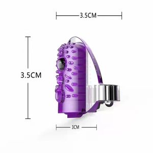 Adult Sex Produkte Männer und Frauen flirten Klitoris Brust stimulation Vibrator Zunge Vibration Ring Finger Vibrator - Product Image 2