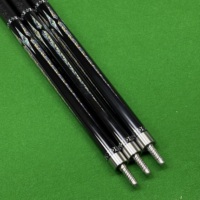 Tongkat Biliar Anti-Selip 1/2 Split Stainless Steel Laris Manis, 58 Inch, Ujung 11.5mm untuk Klub Biliar
