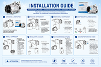 Compresor de Aire Acondicionado Automotriz de 24V 7H15 con Polea 12PK OE 372-9295 para Sistema de A/C de Camiones y Autobuses