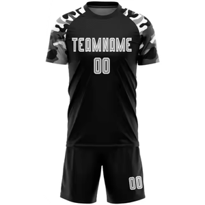 เสื้อฟุตบอลโพลีเอสเตอร์ 100% แบบสั่งทำพิเศษ พร้อมบริการ OEM ระบายอากาศได้ดี นุ่ม ยืดหยุ่น แห้งเร็ว ป้องกันแบคทีเรีย ชุดกีฬาฟุตบอล - Product Image 5