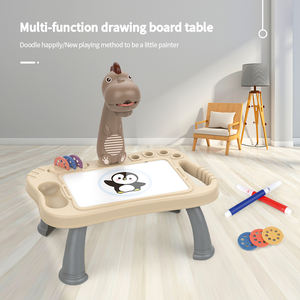 教育技术投影仪光恐龙磁性画板桌玩具带水彩笔ABS塑料8.5英寸 - Product Image 2