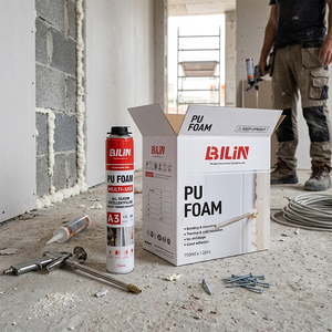 โฟ<span class=keywords><strong>ม</strong></span> <span class=keywords><strong>PU</strong></span> โพลียูรีเทนแบบสเปรย์ <span class=keywords><strong>ราคา</strong></span>โรงงาน แห้งเร็ว สำหรับอุดรอยร้าวและช่องว่างบนผนัง - Product Image 1
