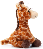 Peluche girafe adorable pour fille, avec yeux scintillants et cils longs, cadeau personnalisé ODM OEM