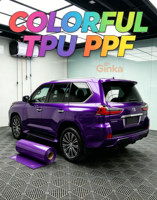Film TPU PPF couleur violet impérial métallisé auto-cicatrisant, résistant aux UV, anti-rayures, anti-décoloration, installation facile, carrosserie automobile personnalisée