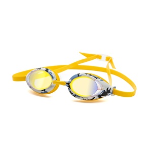 Gafas de Natación de Competición con Revestimiento de Espejo, Antivaho, Protección UV, Correa de Silicona, 3 Tamaños de Puente Nasal - Product Image 2