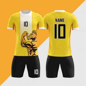 Летние футбольные костюмы унисекс 2026 года: хит продаж, высокое качество, 100% полиэстер, быстросохнущие, автоматическая раскройка, спортивная одежда для футбола - Product Image 1