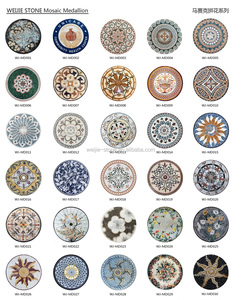 A buon mercato Fatti A Mano Naturale di Piastrelle di Arte di Figura Rotonda mattonelle di Mosaico camino di Pietra immagine mosaico di Marmo dipinti murali - Product Image 6