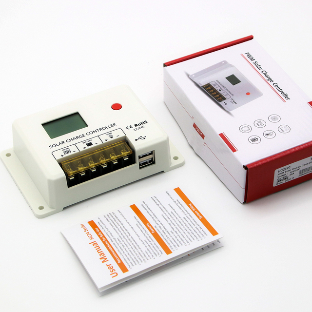 SRNE Solar HC2430 12V 24V 30A PWM Solar Controllers 30a Charge Controller Solar Charge Controller 12v 30a