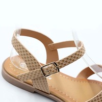 Meilleure vente été nouveauté cheville piège sandale semelle extérieure en caoutchouc doux anti-dérapant décontracté sandales plates pour femmes et dames