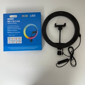 Anneau lumineux LED dimmable pour trépied, photographie, diffusion <span class=keywords><strong>en</strong></span> direct sur smartphone, diamètre 10 pouces, RVB, température <span class=keywords><strong>de</strong></span> couleur réglable - Product Image 5