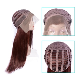 A buon mercato 99J/33 Diritto serico Vino Rosso Lungo Naturale Senza Colla Resistente Al Calore In Fibra Sintetica Anteriore Del Merletto Dei Capelli <span class=keywords><strong>Parrucche</strong></span> <span class=keywords><strong>Cosplay</strong></span> <span class=keywords><strong>per</strong></span> la Donna - Product Image 5