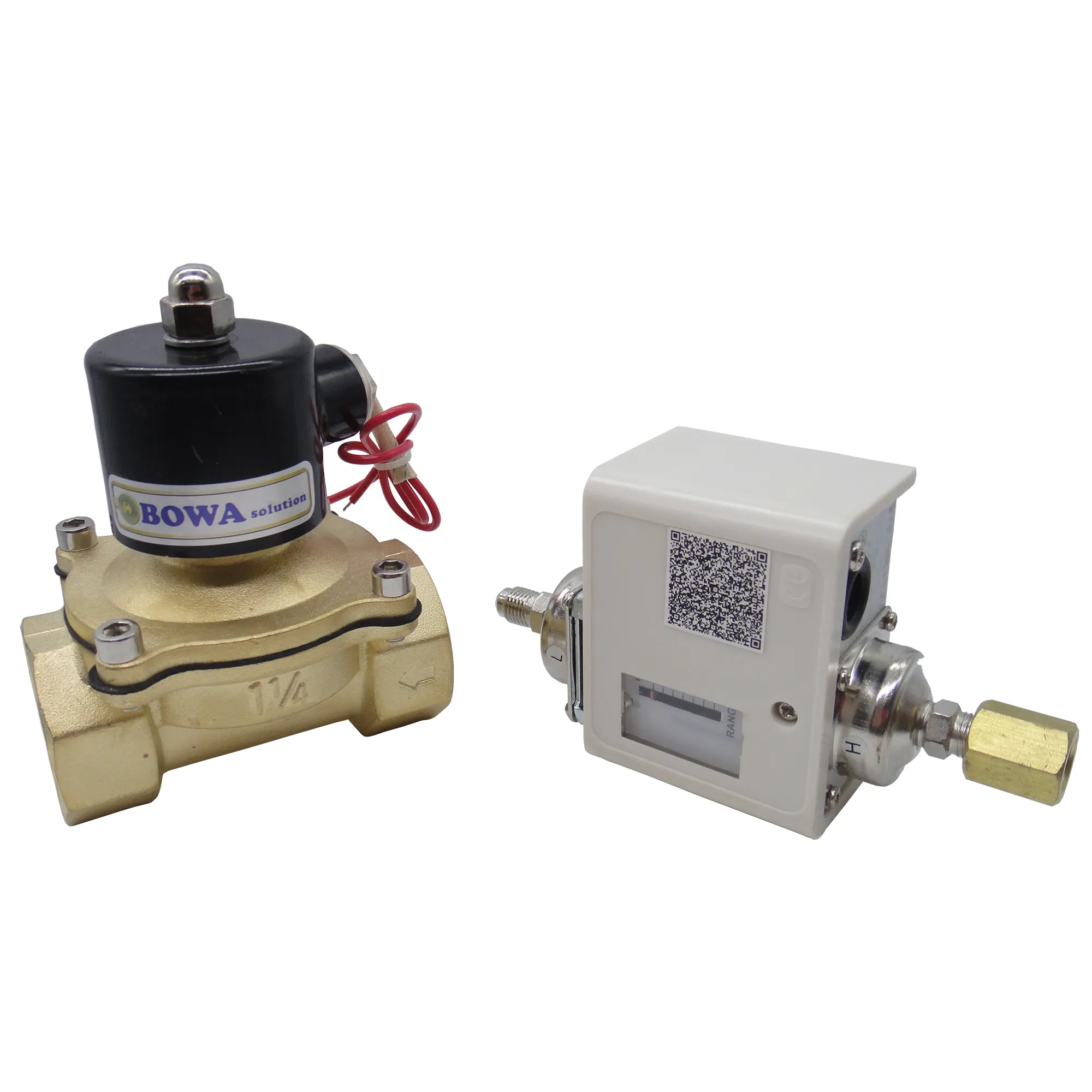 DN32 (G1-1/4") universal automatic bypass valve kits can be adjusted by water pump and pressure drop of fluid loops at the site
