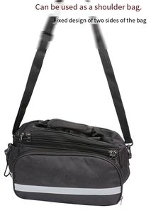 Rts selim de bicicleta multifuncional, dobrável, grande, à prova d' água, para viagem, mountain <span class=keywords><strong>bike</strong></span>, tronco de bicicleta, bolsa com alça - Product Image 5