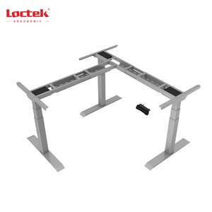 Khung Bàn Máy Tính Điều Chỉnh Chiều Cao Ba Chân Hình Chữ L Màu Trắng Văn Phòng Loctek ET223L(IB) - Product Image 5