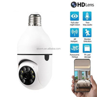 Vente chaude CCTV ampoule caméra wifi réseau caméra ampoule 1080P v380pro ampoule WIFI caméra
