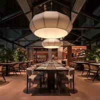 Songdesign Ensemble de meubles de salle à manger modernes et luxueux pour hôtels cinq étoiles restaurants Tables à panneaux de bois personnalisables Chaises pour le café