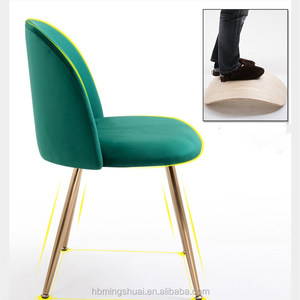 Chaise de salle à manger moderne de luxe en velours capitonné doré avec revêtement <span class=keywords><strong>vert</strong></span> foncé - Chaise <span class=keywords><strong>Vert</strong></span> Silla Verde - Product Image 3