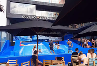 Toboggan aquatique extérieur de qualité supérieure simulateur de surf jeux de parc aquatique équipement de parc aquatique flowrider en fibre de verre avec piscine à vagues