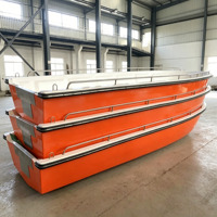 Bateau de sauvetage rigide en fibre de verre fabriqué en Chine 2026, 12 places, pour opérations aquatiques, facile à utiliser, avec moteur hors-bord pour le surf