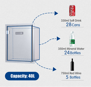 Frigorífico Integrado para Barco Foshan Colku 12V/24V, Refrigerador y Congelador Portátil Doble para Autocaravana - Product Image 2