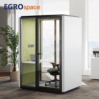 Cabine de bureau insonorisée EGROspace, populaire, pour 2 personnes, espace de communication et de confidentialité, pour le travail professionnel