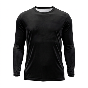Chemise de pêche à col rond UPF50+, respirante, anti-humidité, séchage rapide, manches longues, personnalisable OEM ODM, vente en gros - Product Image 1