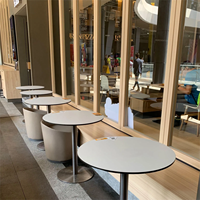 Dessus de table d'extérieur hpl noyau noir table en stratifié compacte table basse d'extérieur/d'intérieur