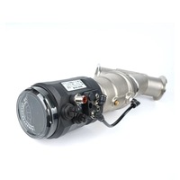 Vanne d'angle pneumatique à commande proportionnelle en acier inoxydable avec positionneur Tri-Clamp (4-20mA) Port 1/2"-3" Joint PTFE 1,6 Mpa
