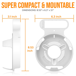 Bangcheer Soporte de montaje en pared Caja de plástico que ahorra espacio para TP-Link <span class=keywords><strong>Deco</strong></span> BE22/BE23/BE25/BE3600/BE5000 <span class=keywords><strong>Mesh</strong></span> <span class=keywords><strong>WiFi</strong></span> 7 System, paquete de 3 - Product Image 2