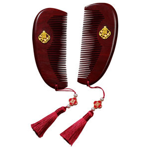 Nuovo pettine in legno con denti stretti che trasportano regali artigianali in legno - Product Image 1