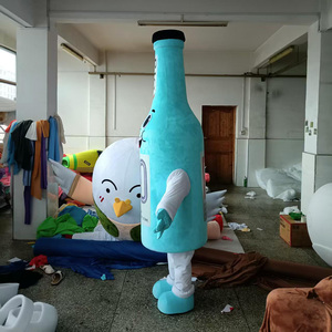 Disfraces de Mascota de Cosplay de dibujos animados, disfraces de Mascota de personaje con logotipo personalizado para adultos, botella de cerveza de talla grande - Product Image 3