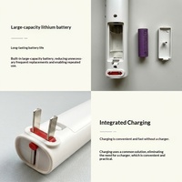 Raquette anti-moustiques LED rechargeable avec batterie au lithium détachable, usage domestique, réglage multi-niveaux, 8-12 heures d'autonomie