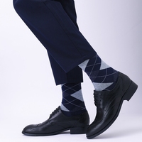 Chaussettes mi-mollet en coton pour hommes grandes tailles, douces, respirantes, longues, anti-odeur, pour tenue professionnelle