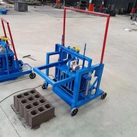 Ligne de production de briques en béton creux mobile compacte 3-45Direct avec moteur central intégré, sans briques
