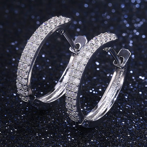 Minimalist Sparkling Earrings for Women Elegant Versatile Daily Fashion Ear Jewelry - Product Image 1